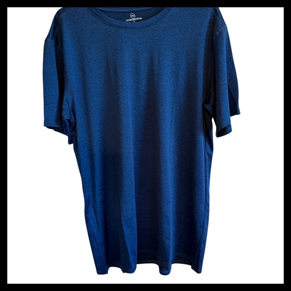 Real Essentials Mens XL Blue Short Sleeve T Shirt Casual Athletic